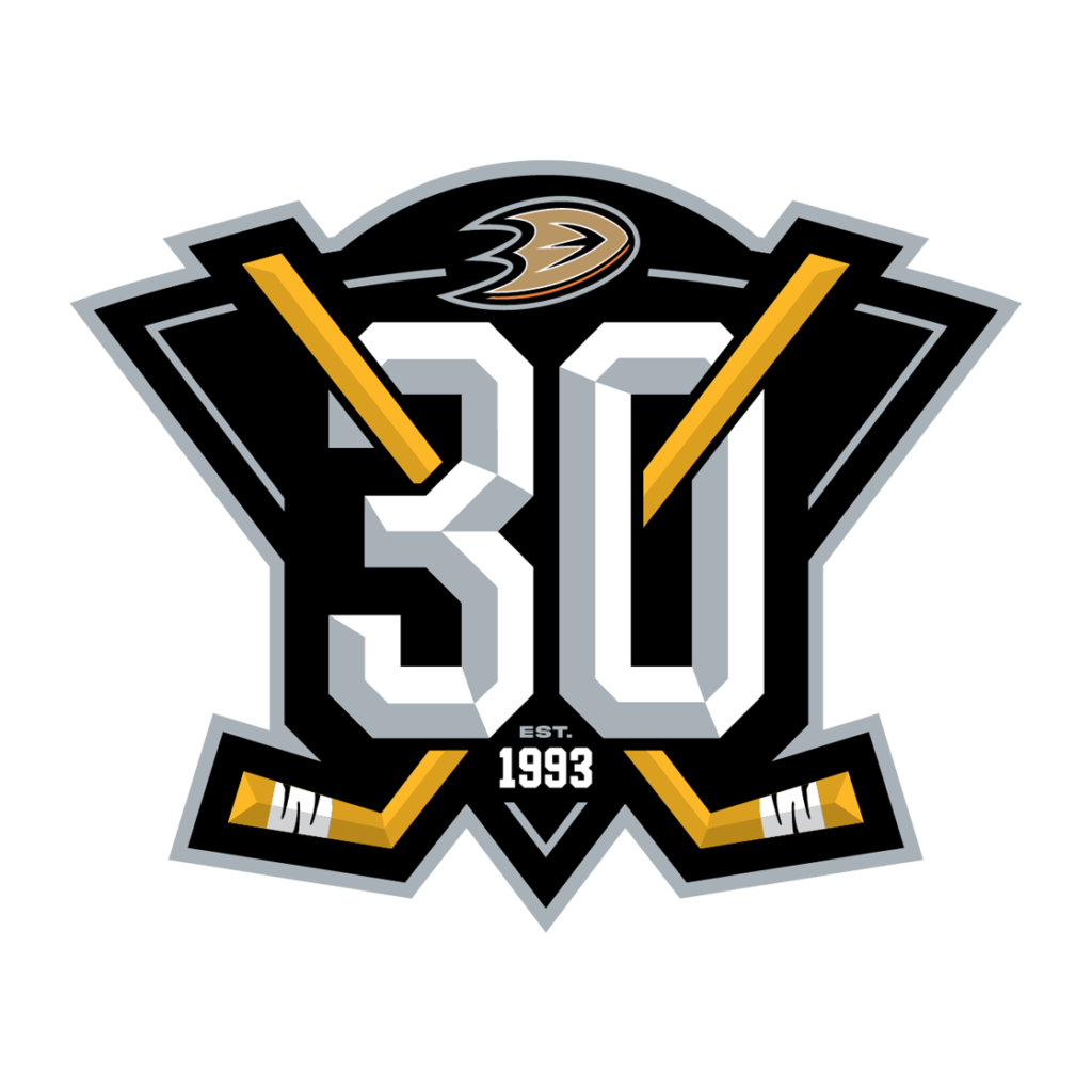 Digital 2023 24 Anaheim Ducks 30th Anniversary Logo Anaheim Fall